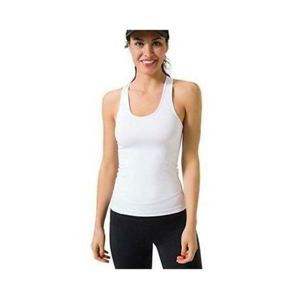 Zevrez Women’s XL Workout Compression Racerback Stretch Tank Top